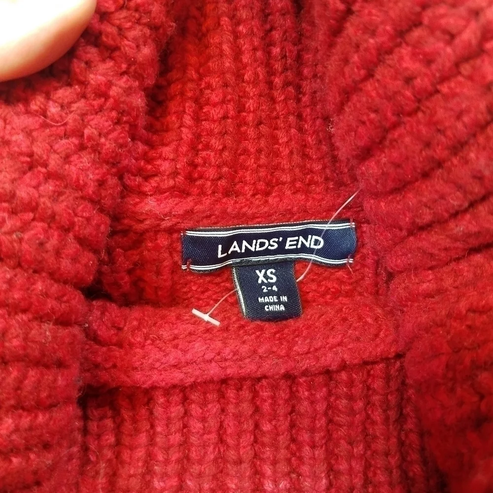 Lands End Thick Chunky Turtleneck Sweater